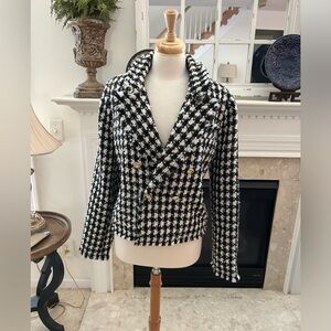 NWT House of Harlow Tweed Cropped Jacket